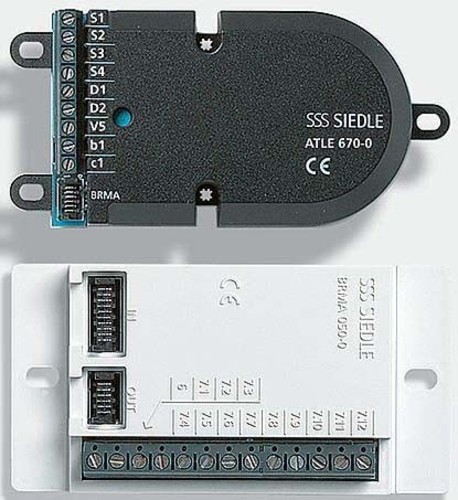 Siedle&Söhne EB-Türlautsprecher schwarz Bus-Ruftastenmatrix ATLE 670-0