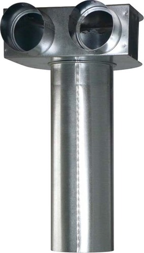 Maico Winkel 90 Uebergang NW100 a. Flexrohr 63 MF-WLF100/63/63