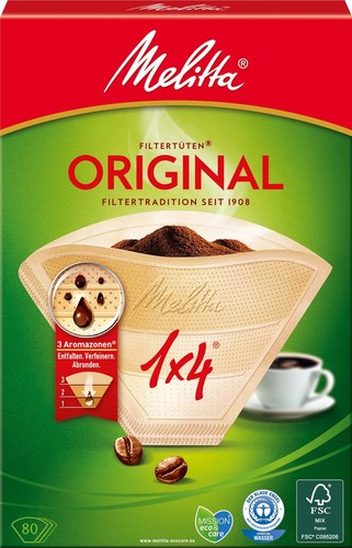 Melitta SDA Filtertüten 1x4/80 naturbrArVE80