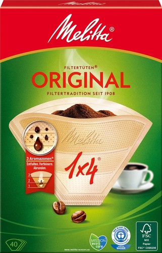 Melitta SDA Filtertüten 1x4/40 naturbrArVE40