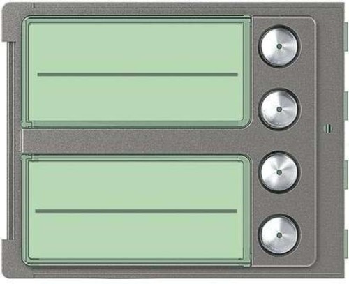 Legrand (SEKO) Frontblende Ruftastmodul 4 Ruftasten, Robur 352045