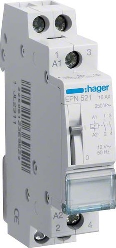 Hager Fernschalter 2S, 12V,16A EPN521