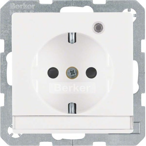Berker SCHUKO-Steckdose pws samt Kontroll-LED 41106089