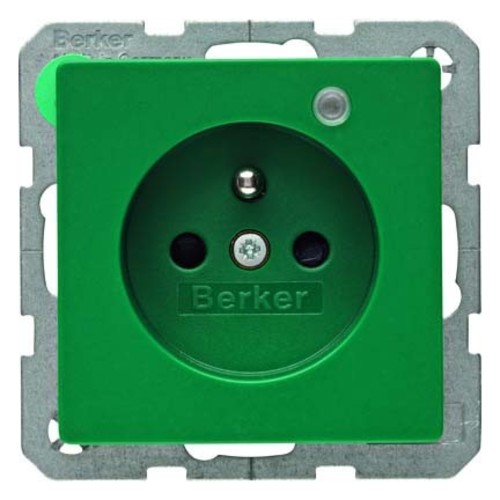 Berker Steckdose gn samt Kontroll-LED 6765096013