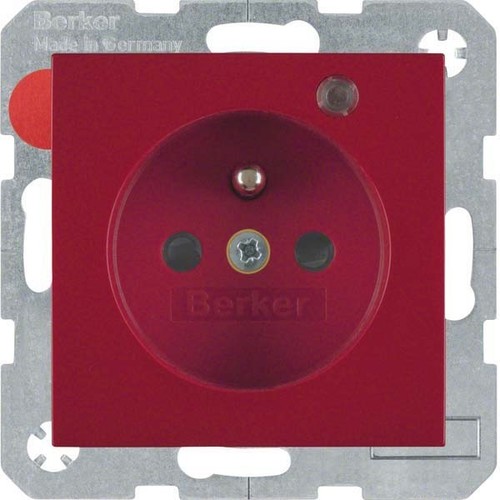 Berker Steckdose rt/gl Kontroll-LED 6765098915