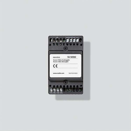 Siedle&Söhne Access-Video-Auskoppler schwarz AVA 670-0