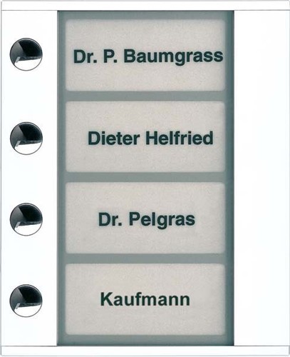 TCS Tür Control Audioaußenstation 1-reihig Erw. 4 Tasten weiß PDT04-WS/04