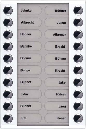 TCS Tür Control Audioaußenstation 2-reihig Erw.20 Tasten AP weiß PET20-WS/04