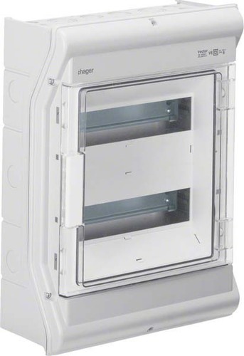 Hager Vector IP65 2x12PLE UV-stabil LE VE212PN