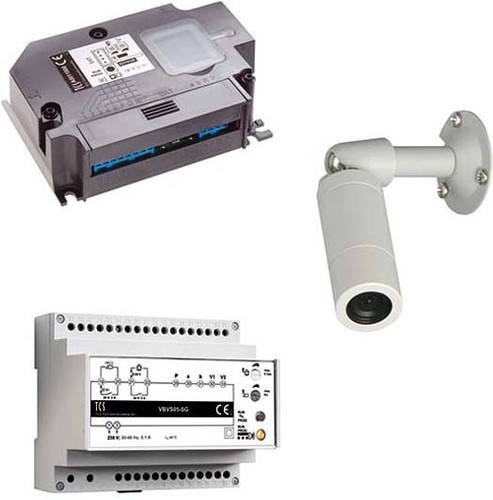 TCS Tür Control Videosprechanlgenset color Zylinderkamera VK02