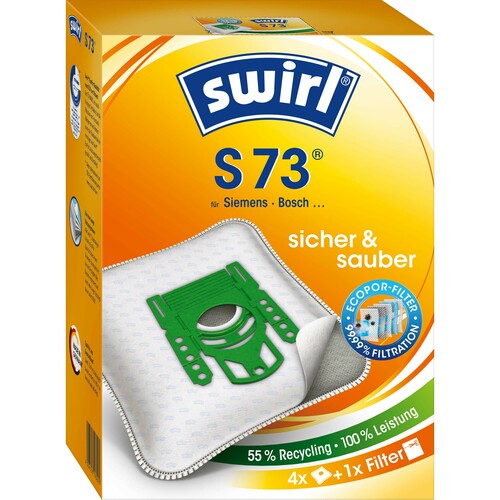 Swirl Staubbeutel für Siemens/Bosch S 73 EcoPor VE4