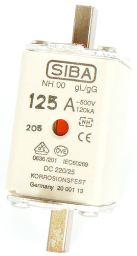 Siba NH-Sicherungseinsatz 125A NH00 aM 690V 2020908.125