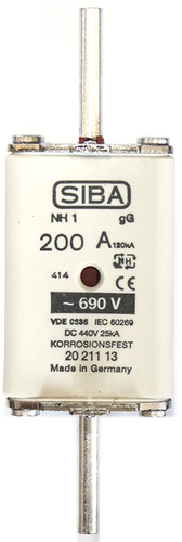 Siba NH-Sicherungseinsatz 125A NH0 gL/gG 609V 2021013.125