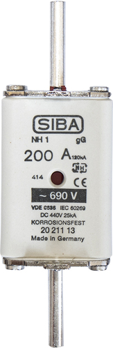Siba NH-Sicherungseinsatz 200A NH1 gG 690V 2021113.200
