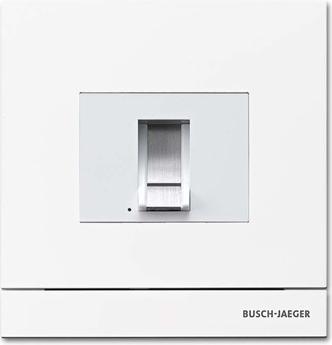 Busch-Jaeger Zutrittskontrolle außen studioweiß-mt Finger 83100/70-664