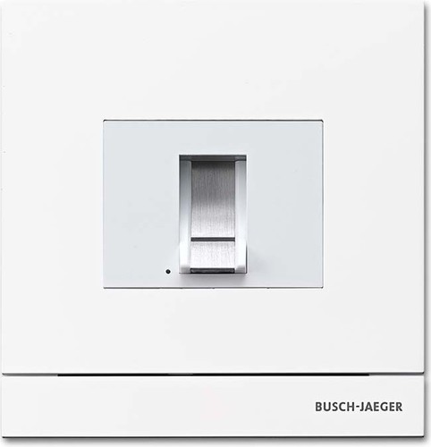 Busch-Jaeger Zutrittskontrolle außen studioweiß-mt Finger 83100/70-664