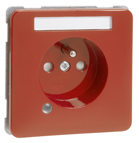 Peha Steckdose Erdungsstift rot Kontrolllicht B80.6571.36LED/4NASI