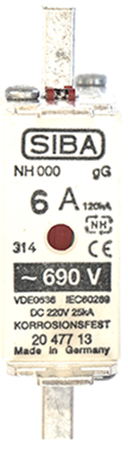 Siba NH-Sicherungseinsatz 32A NH00 gG 690V 2047713.32