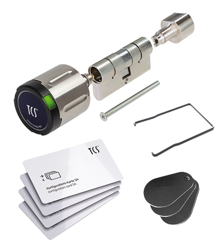 TCS Tür Control Elektron.Knaufzylinder IP56 Set 40/65 817-003-4065