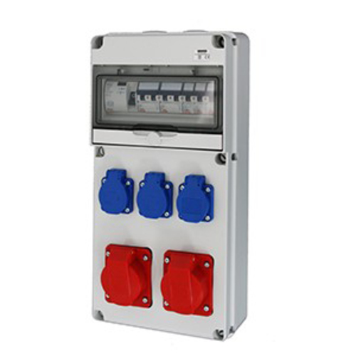 Gewiss Steckdosenkombination CEE 2x16A 3xSchutz. IP44 DE00319
