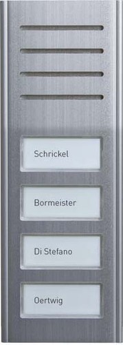 TCS Tür Control Audio Außenstation 4Tasten 1-reih.AP si ASX13004-0010