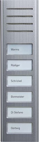 TCS Tür Control Audio Außenstation 6Tasten 1-reih.AP si ASX13006-0010