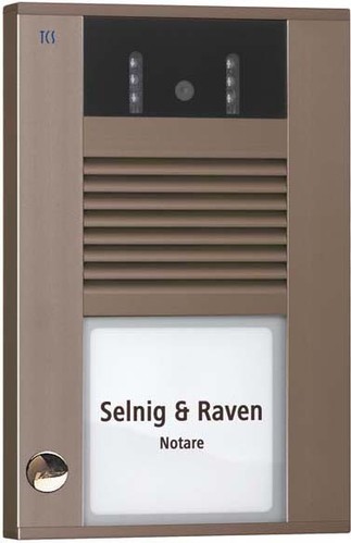 TCS Tür Control Video color Außenstation 1Taste 1reih.AP bro AVD14013-0012