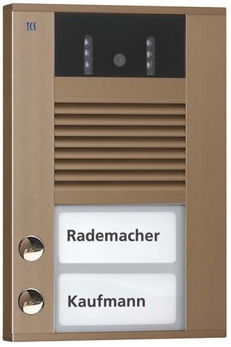 TCS Tür Control Video color Außenstation 2Tast 1reih.AP bro AVD14023-0012