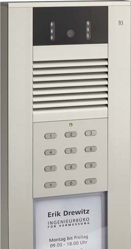 TCS Tür Control Video color Außenstation 1Taste 1reih.AP si AVD54013-0010