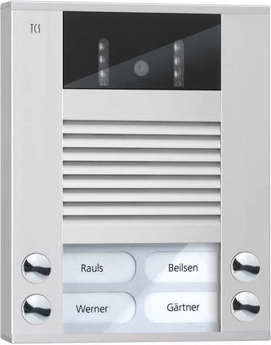TCS Tür Control Video color Außenstation 4Tast 2reih.AP si AVE14043-0010