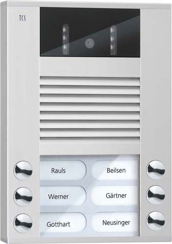 TCS Tür Control Video color Außenstation 6Tast 2reih.AP si AVE14063-0010
