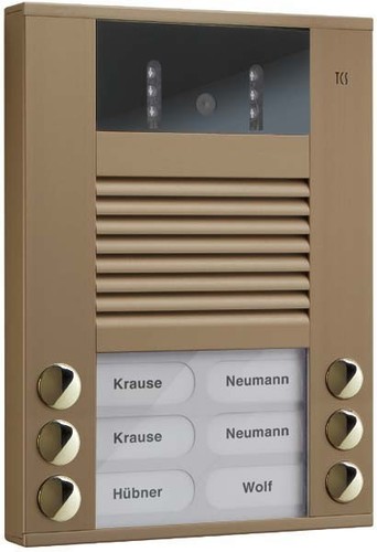 TCS Tür Control Video color Außenstation 6Tast 2reih.AP bro AVE14063-0012