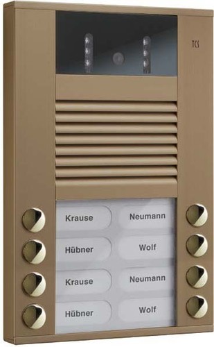 TCS Tür Control Video color Außenstation 8Tast 2reih.AP bro AVE14083-0012