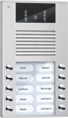 TCS Tür Control Video color Außenstation 10Tast 2reih.AP si AVE14103-0010