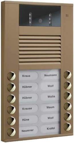 TCS Tür Control Video color Außenstation 12Tast 2reih.AP bro AVE14123-0012 TCS Tür Control Video color Außenstation 12Tast 2reih.AP bro AVE14123-0012
