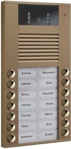 TCS Tür Control Video color Außenstation 14Tast 2reih.AP bro AVE14143-0012 TCS Tür Control Video color Außenstation 14Tast 2reih.AP bro AVE14143-0012