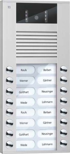 TCS Tür Control Video color Außenstation 16Tast 2reih. AP si AVE14163-0010 TCS Tür Control Video color Außenstation 16Tast 2reih. AP si AVE14163-0010