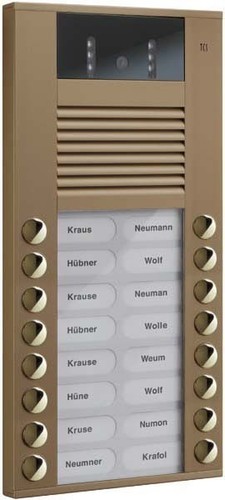 TCS Tür Control Video color Außenstation 16Tast 2reih.AP bro AVE14163-0012 TCS Tür Control Video color Außenstation 16Tast 2reih.AP bro AVE14163-0012