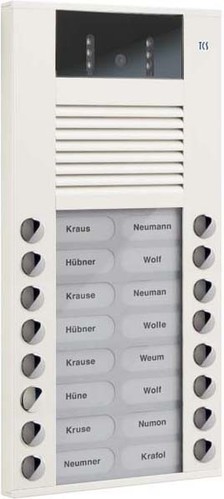 TCS Tür Control Video color Außenstation 16Tast 2reih.AP weiß AVE14163-0018 TCS Tür Control Video color Außenstation 16Tast 2reih.AP weiß AVE14163-0018