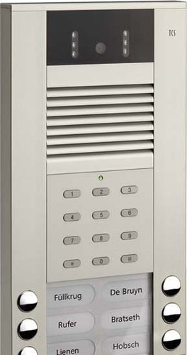 TCS Tür Control Video color Außenstation 6Tast 1reih.AP si AVE54063-0010 TCS Tür Control Video color Außenstation 6Tast 1reih.AP si AVE54063-0010