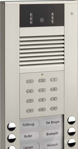 TCS Tür Control Video color Außenstation 8Tast 1reih.AP si AVE54083-0010 TCS Tür Control Video color Außenstation 8Tast 1reih.AP si AVE54083-0010