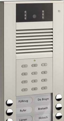 TCS Tür Control Video color Außenstation 10Tast 1reih.AP si AVE54103-0010 TCS Tür Control Video color Außenstation 10Tast 1reih.AP si AVE54103-0010
