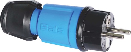 Bals Elektrotech. Schutzkontakt-Stecker 16A 250V IP44, blau 7370