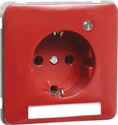 Peha Steckdose SCHUKO rot Beschriftungsf. LED H 80.6511.36 LED/4NA