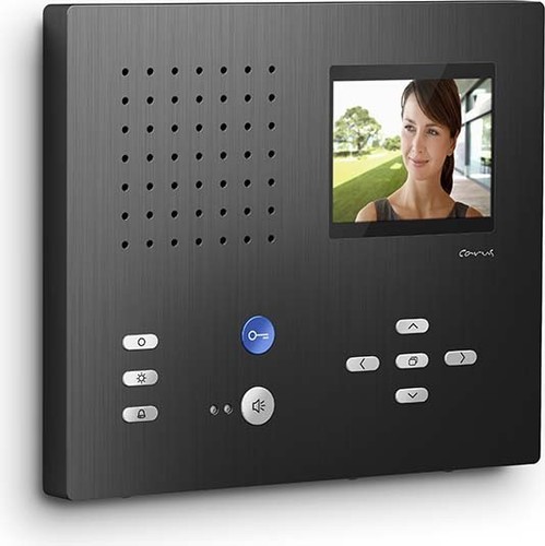 TCS Tür Control Video color Innenstation WandCAI2200+10TA schwarz CAI2200-0156