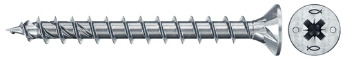 Fischer Deutschl. Spanplattenschr.Pwr-Fast 2 5,0x35 SK blvz VG PZ 670397