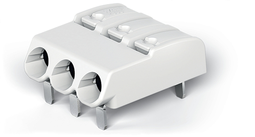 WAGO GmbH & Co. KG THR-Leiterplattenklemme Drücker,0,75mm²,weiß 2060-1453/998-404