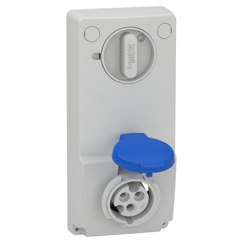 Schneider Electric Anbausteckdose verriegelt 16A, 2p+E, 200-250 V 82031 Schneider Electric Anbausteckdose verriegelt 16A, 2p+E, 200-250 V 82031