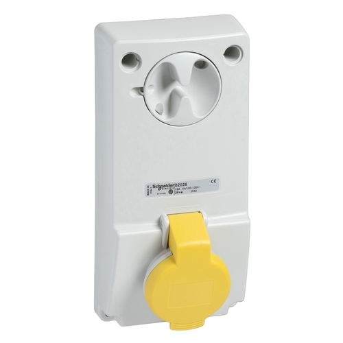 Schneider Electric Anbausteckdose verriegelt 32A, 3p+E, 100-130 V 82040 Schneider Electric Anbausteckdose verriegelt 32A, 3p+E, 100-130 V 82040