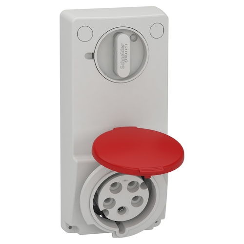 Schneider Electric Anbausteckdose verriegelt 32A, 3p+N+E, 380-415 82047 Schneider Electric Anbausteckdose verriegelt 32A, 3p+N+E, 380-415 82047